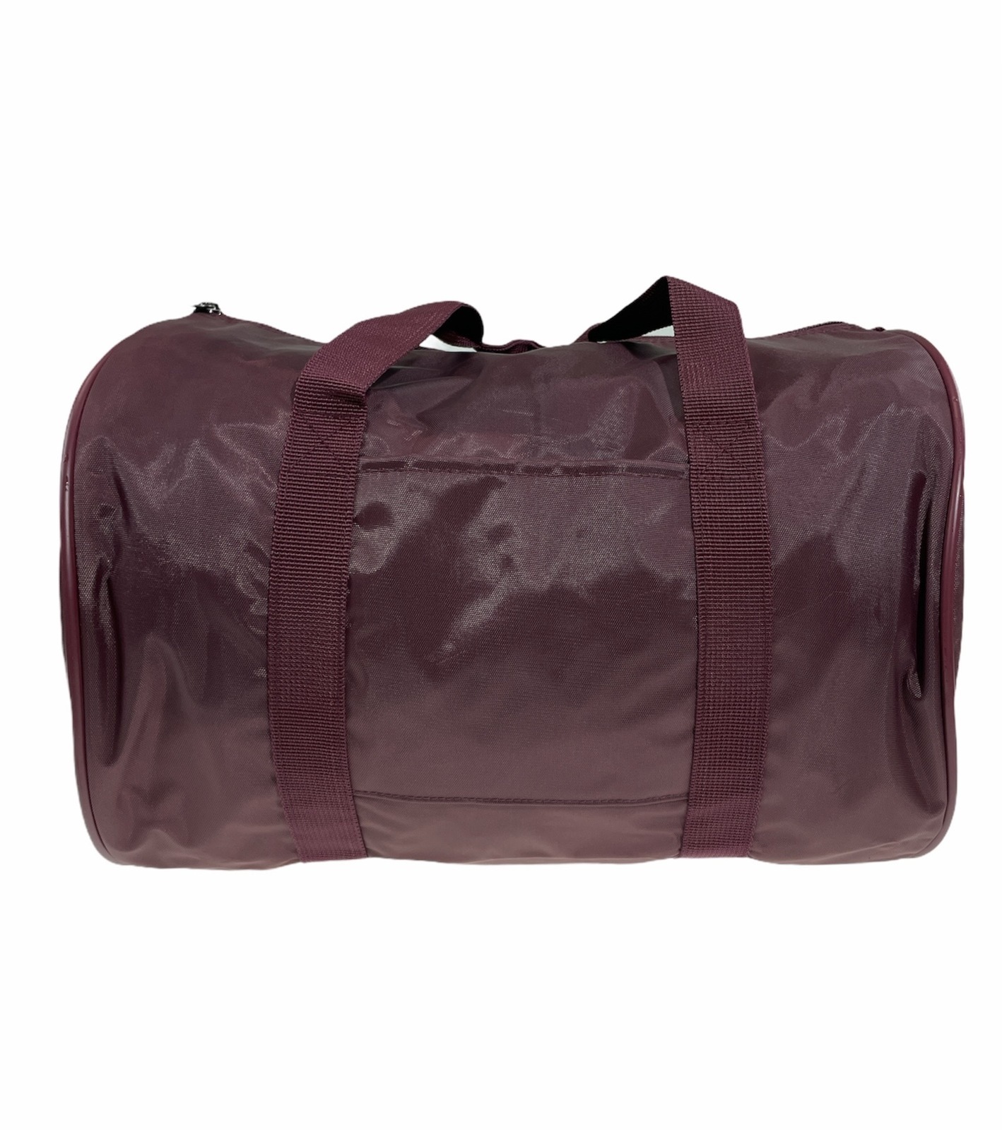 V563-B8112-MAROON-189804-00 Travel Foldable Duffel Bag Gym Sports Luggage Foldaway School Bags - Maroon - Image 1