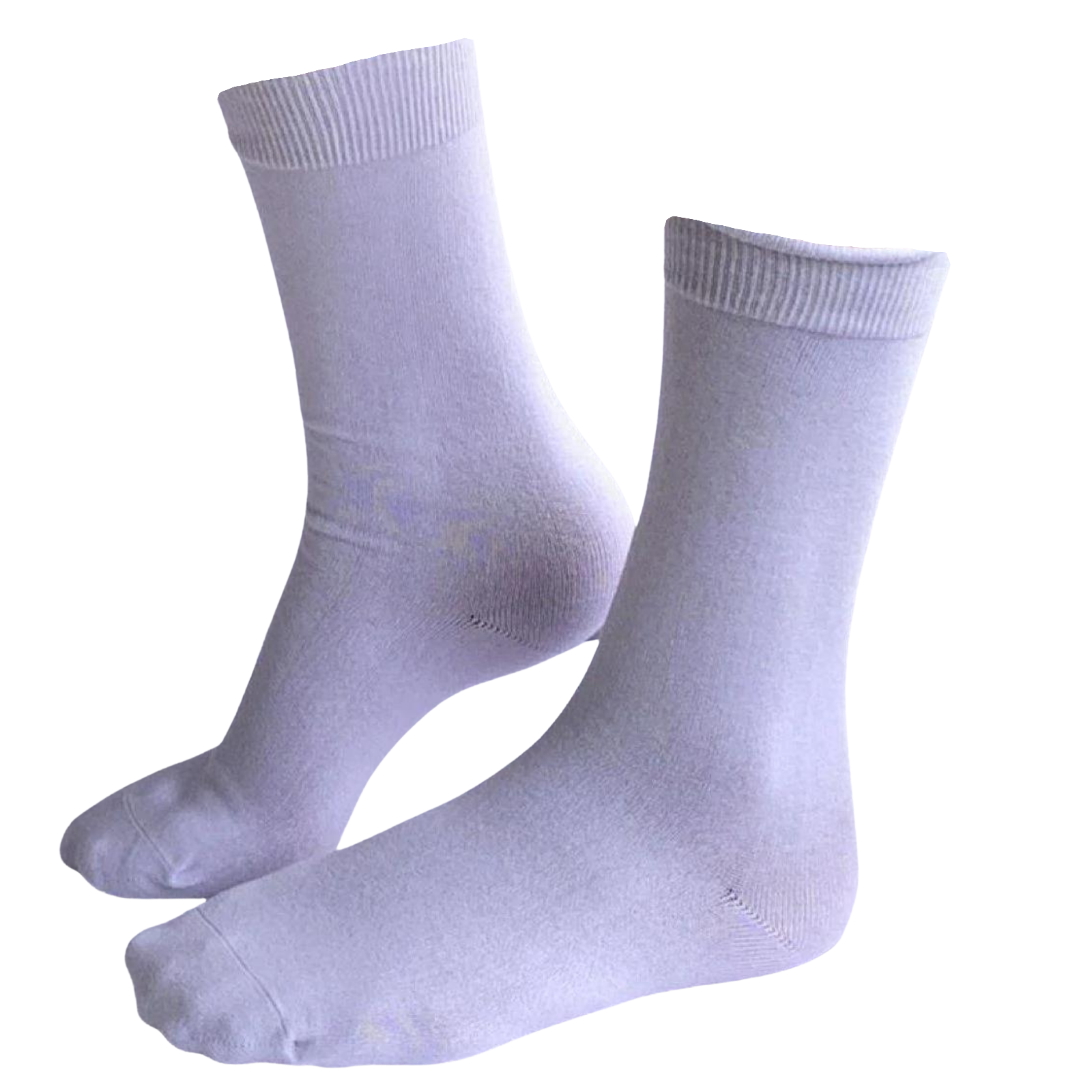 V563-BMBLSETOP-1PAIR-WHT-2_8-202503030906-00 1 Pair Premium Bamboo Loose Top Socks Diabetic Diabetes Circulation Eco Sox - White - 2-8 - Image 1