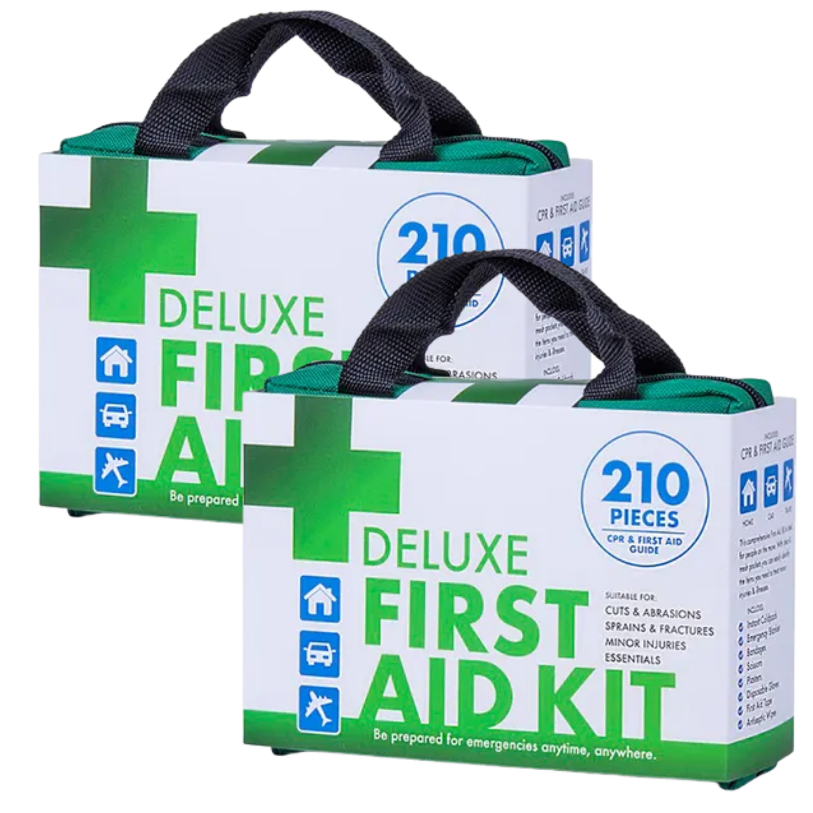 V563-BR-2-210P-DXFIRSTAIDKIT-205121-00 2x 210PCS EMERGENCY FIRST AID KIT Medical Travel Set Workplace Office ARTG BULK - Image 1