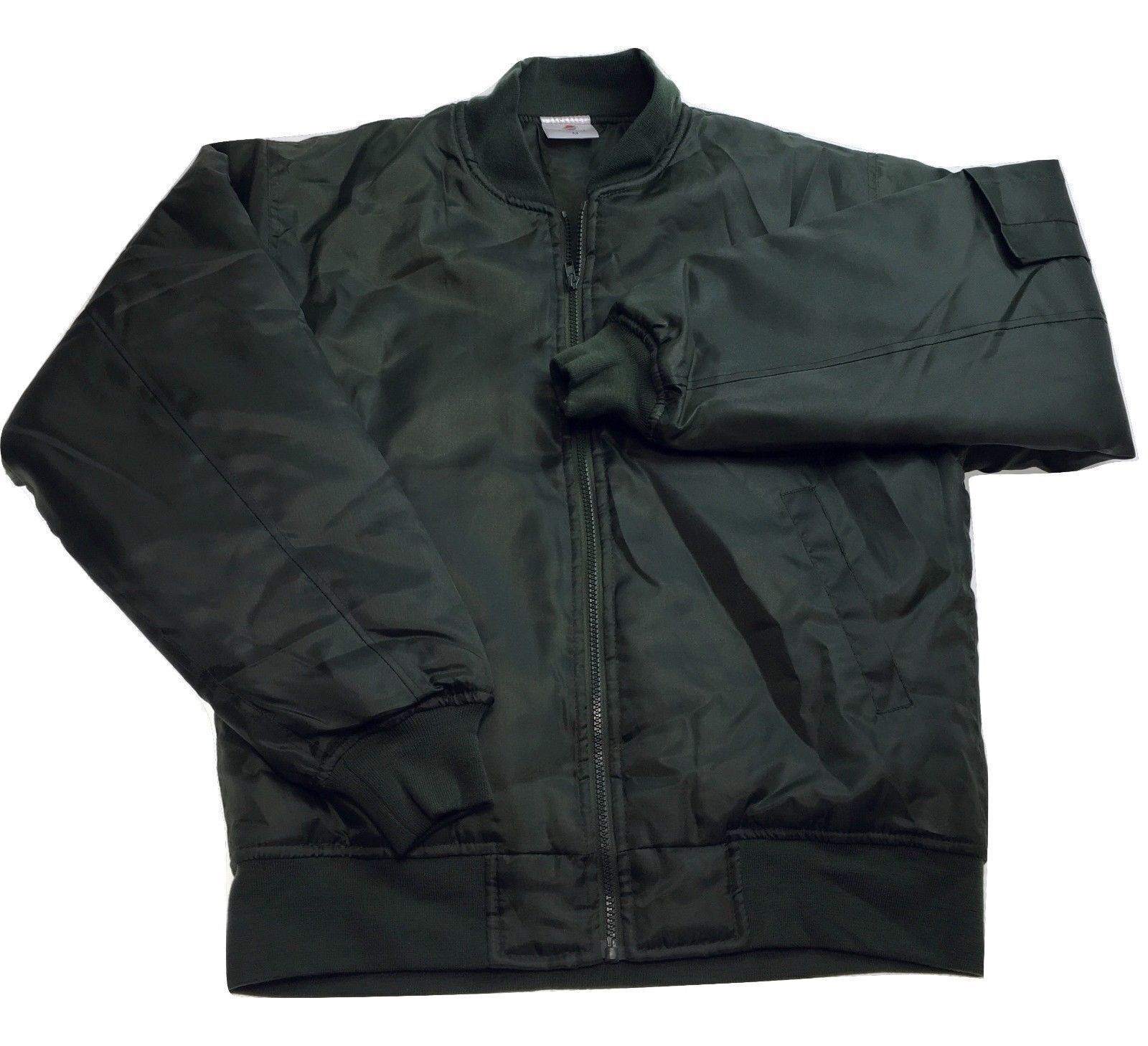 V563-BR-BJACK-BTLGRN-7XL-202503051511-00 Plus Size Quilted Jacket Zip Up Classic Padded Flight Flying Winter Big & Tall - Bottle Green - Bottle Green - 7XL - Image 1