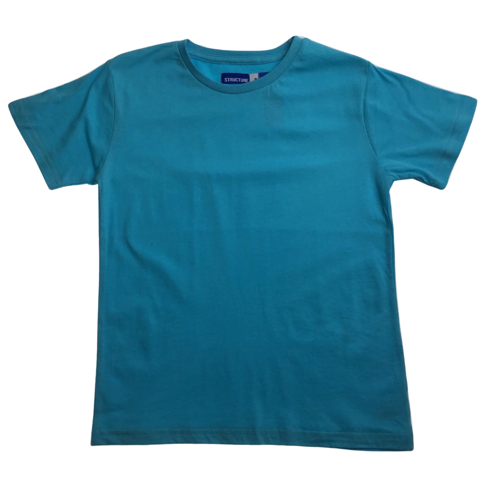 V563-BR-KDSPLAINTEE-BRHTMNT-14-202503051120-00 KIDS PLAIN T SHIRT Childrens Child 100% COTTON Boys Girls Basic Blank Tee Top - Bright Mint - 14 - Image 1