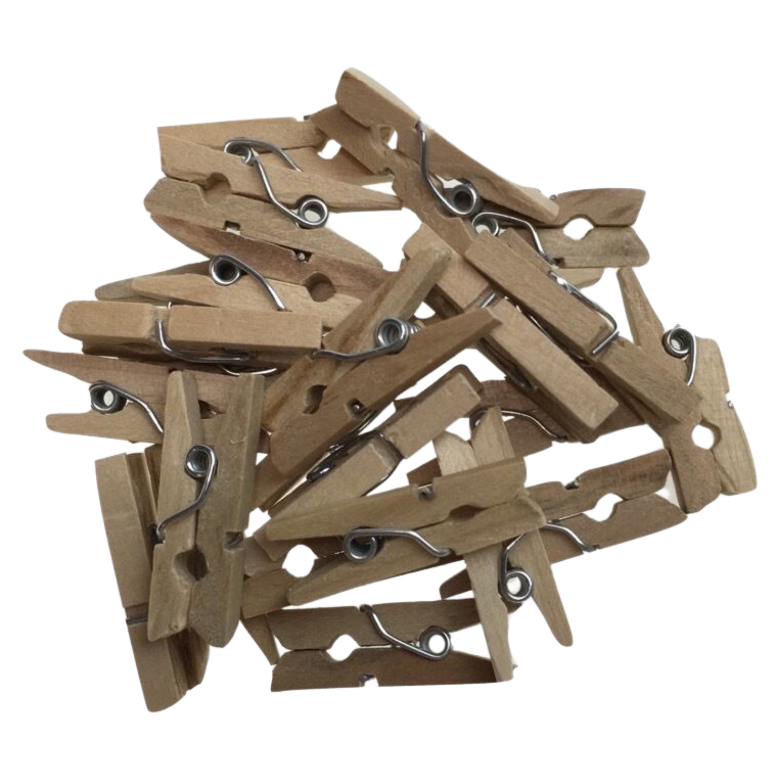 V563-BR-MINWOODNPEGS-900P-202506020821-00 900pcs MINI WOODEN PEGS Natural Craft Baby Shower Clothes Line Pin BULK 35mm - Image 1