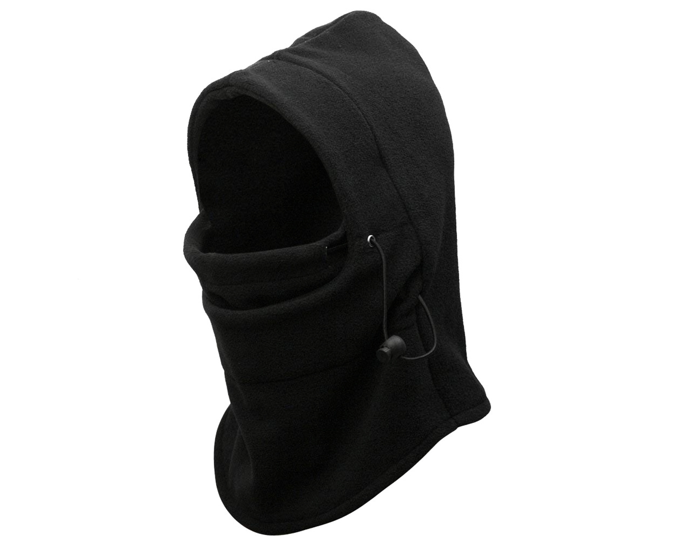 V563-BR-THFLHAT-BLK-204921-00 Thermal Fleece Balaclava Face Mask Beanie Hat Ski Snowboard Motorbike - Black - Image 1