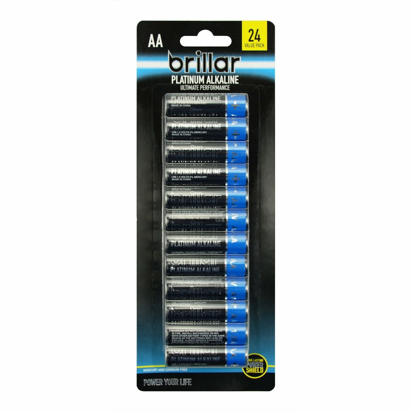 V563-BR0063-202503072105-00 1 Pack of 24 Brillar AA Platinum Alkaline Batteries Long Lasting Power Home - Image 1