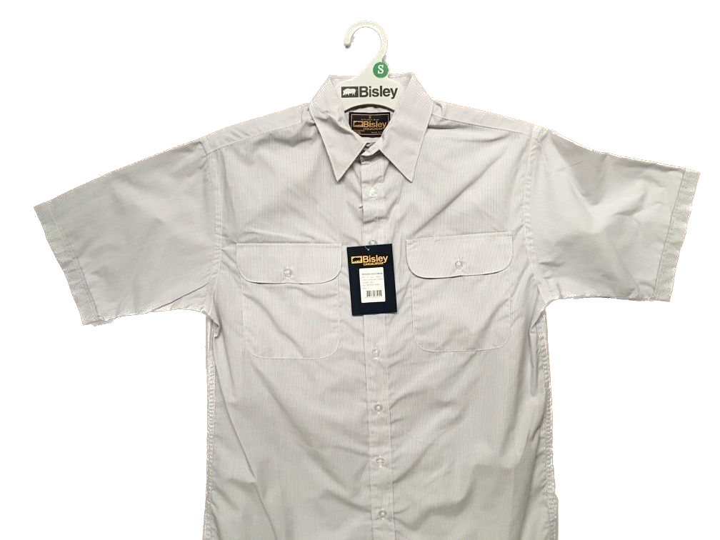 V563-BS-BS2484_VHIGHIG-S-202503051710-00 BISLEY SHORT SLEEVE SHIRT Everyday Casual Business Work Cotton Blend Check - BS2484_VHIG (HIG) - S - Image 1
