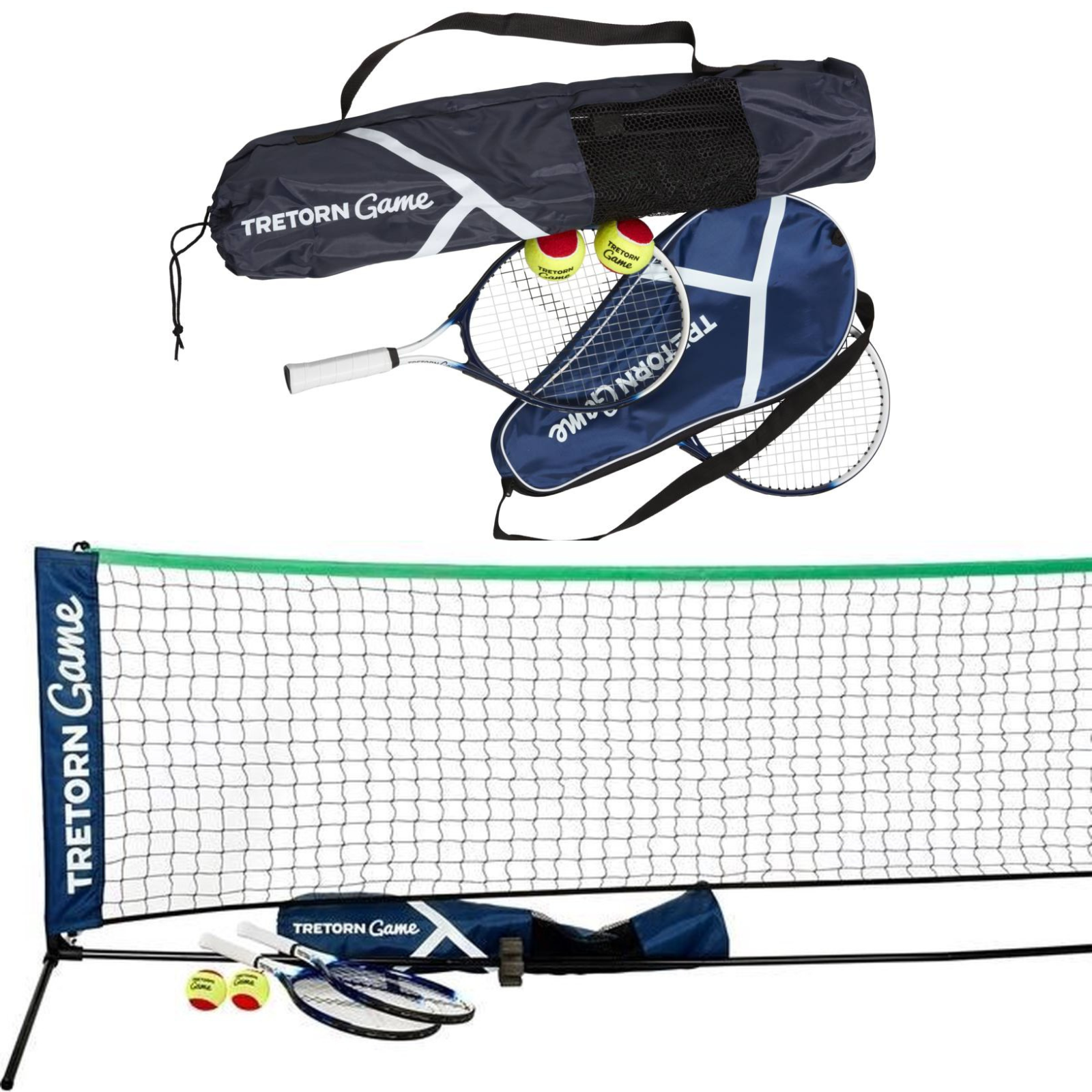 V563-BTTGT-202503311248-00 Tretorn Game Tennis Volleyball Pickleball Net Kit Pop Up Portable Set Sports - Image 1