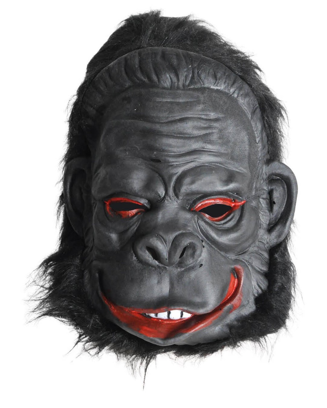 V563-GORILLAMASK-184668-00 Gorilla Mask Monkey Costume Halloween Animal Ape Chimp with Hair Accessory Latex - Image 1