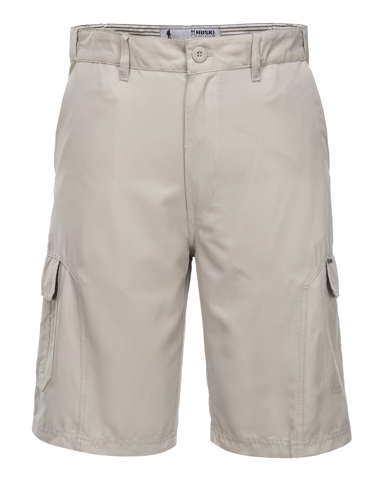 V563-HUSKI-515206-BONE-4XL-202503051840-00 HUSKI Cargo Shorts Mens Cascade Microfibre Flexi Fit Short Army Military 515206 - Bone - 4XL (112cm Waist) - Image 1