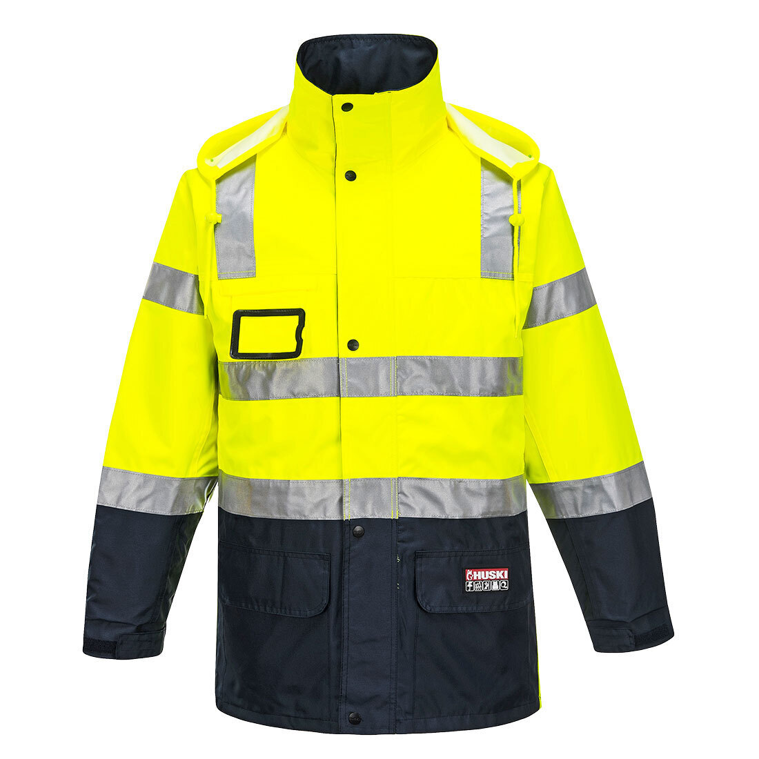V563-HUSKI-918095-XXL112CM-202503051925-00 HUSKI Transit Hi Vis Waterproof Jacket Industrial Workwear Reflective UPF 50+ - Yellow - XXL (112cm) - Image 1