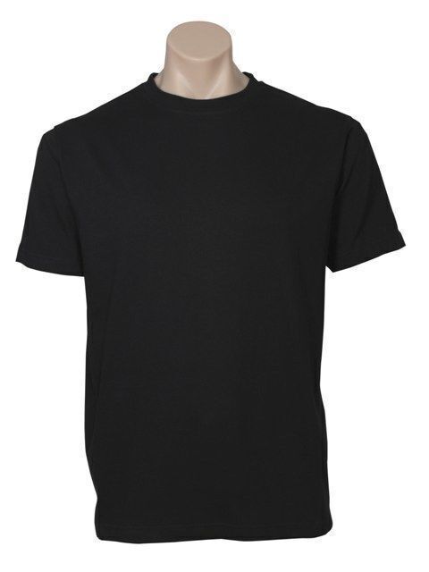 V563-MPLAINT-BLK-XXL-202503051926-00 Plain T-Shirt 100% COTTON Basic Blank Tee Mens Ladies Casual BULK Adults - Black - XXL - Image 1