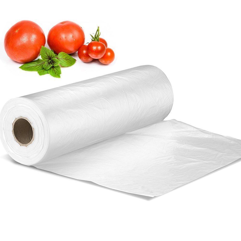 V563-PRODUCEBAGS-1ROLL-202503051526-00 Produce Roll Bags Heavy Duty Food Grade Plastic Freezer Supermarket Bag Gusset - Image 1