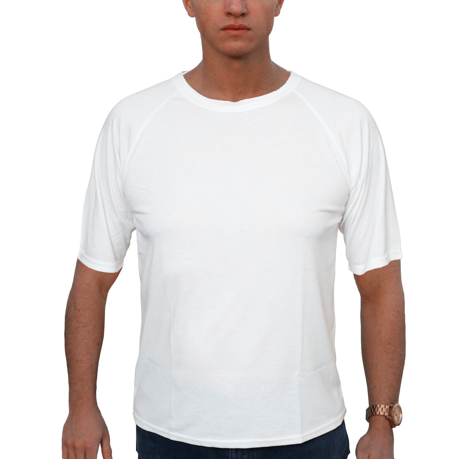 V563-SI-060-NATURAL-XXL-202503030930-00 Mens Merino Wool Blend Short Sleeve Thermal Top Underwear Thermals Base Layer - Natural - XXL - Image 1