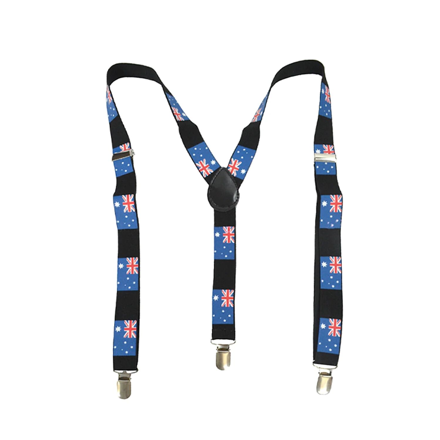 V563-SLIMSUSPENDERS-AUSFLG-202503261806-00 Mens Suspenders Braces Adjustable Strong Clip On Elastic Formal Wedding Slim - Australia Flag - Image 1