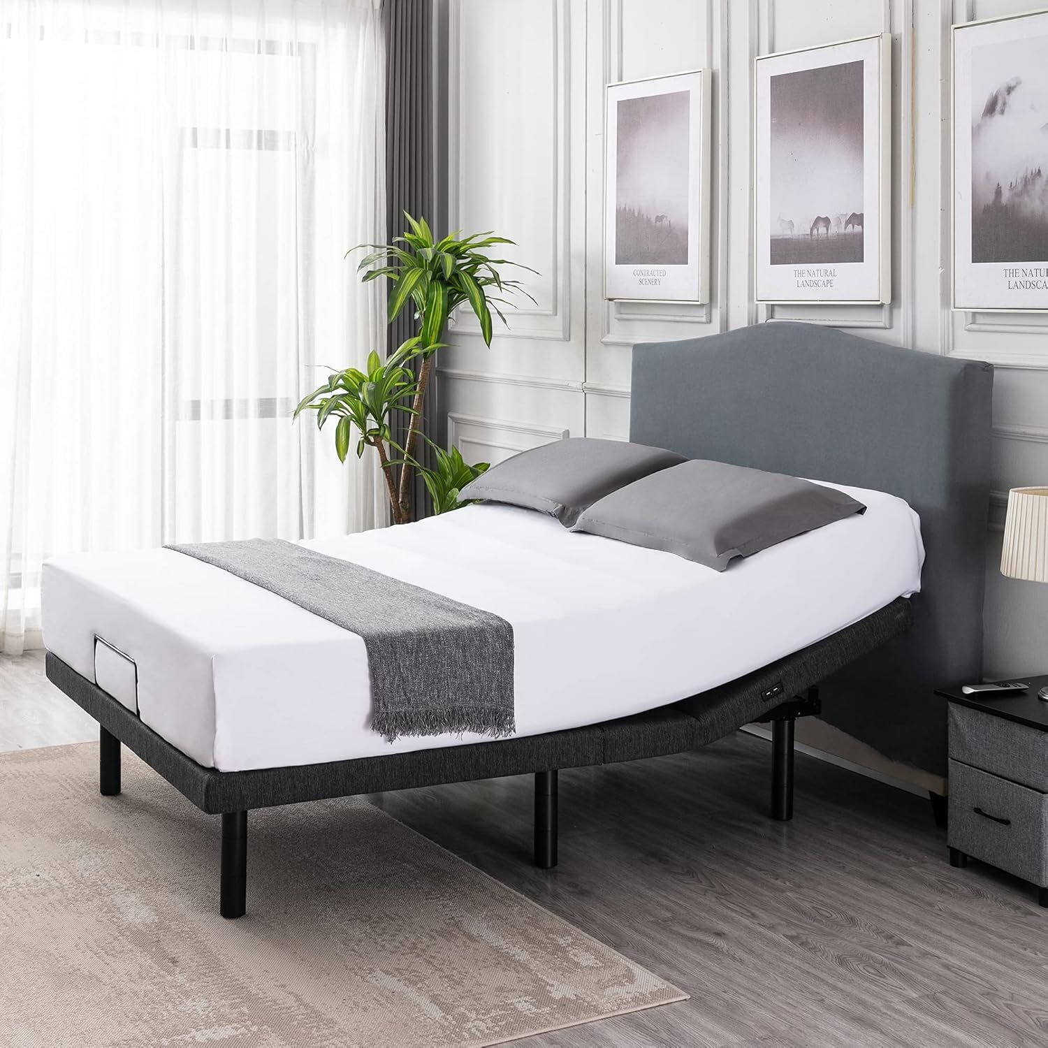 V563-SN0-05-QUEEN-AU-202506241240-00 S*MAX Queen Adjustable Zero Gravity Bed Frame with Dual Motors Wireless Remote & USB Ports - Image 1