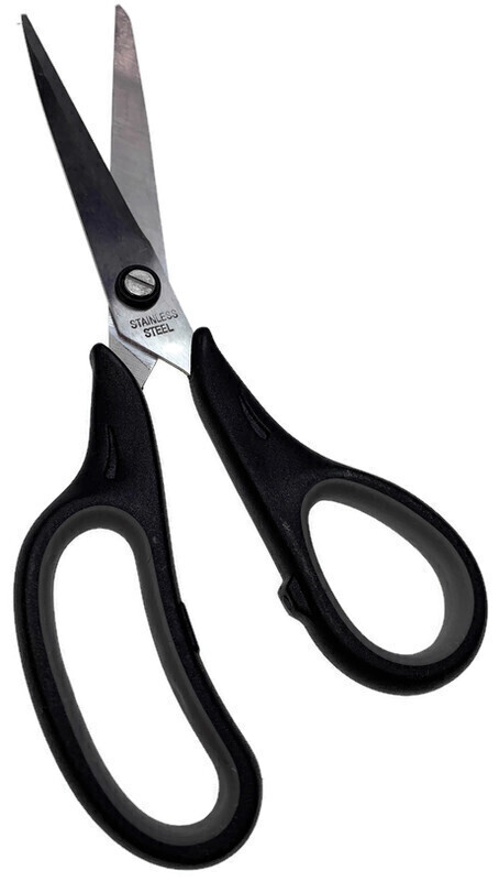 V563-TOM-S120-205140-00 Stainless Steel Scissors Soft Handle Kitchen Craft Office School Sharp Kitchen - Image 1