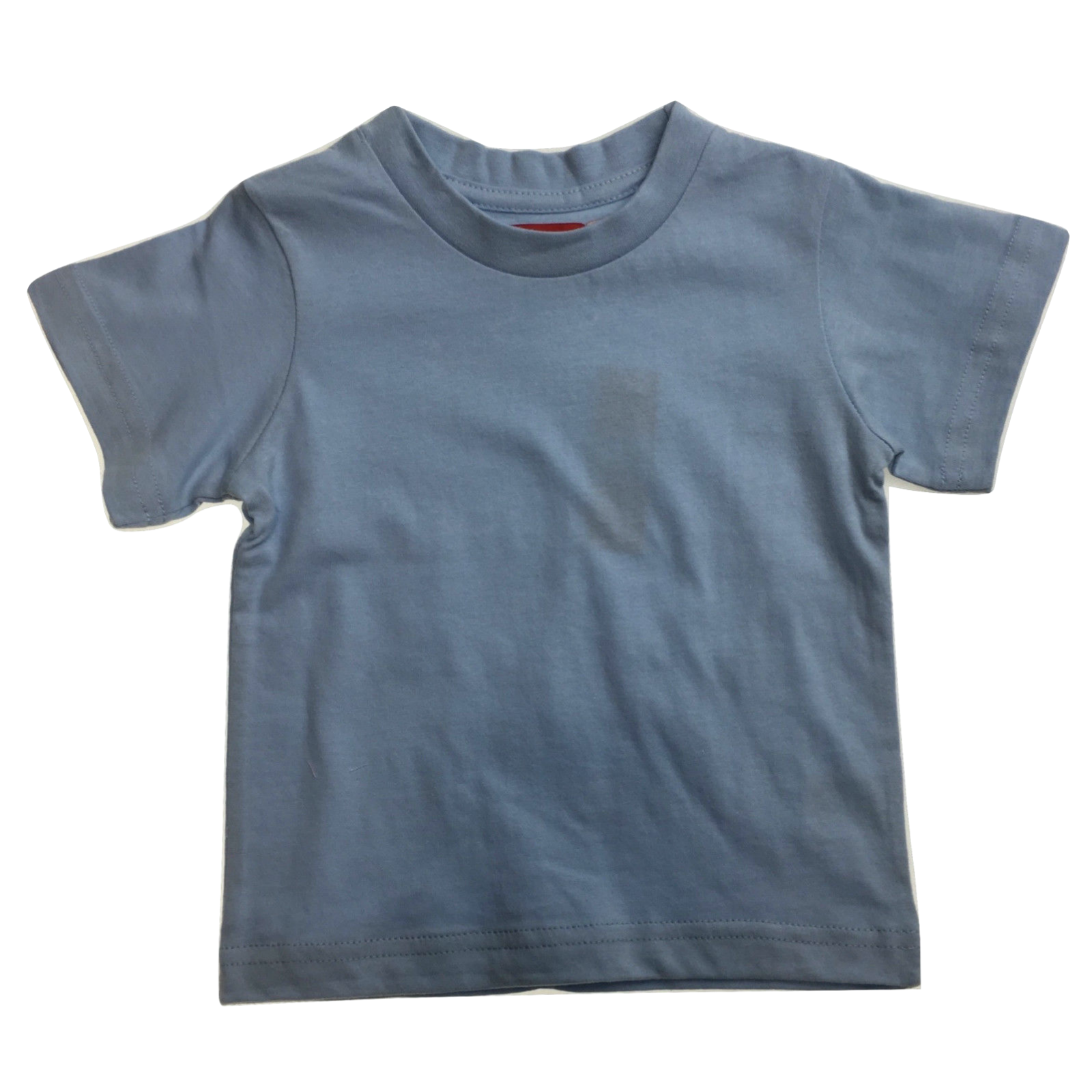 V563-TOODLER-TNSHIRT-SKYBLU-1-202503051725-00 TODDLER PLAIN T SHIRT 100% COTTON Basic Blank Tee Top Teen Teenager Crew Kids - Sky Blue - 1 - Image 1