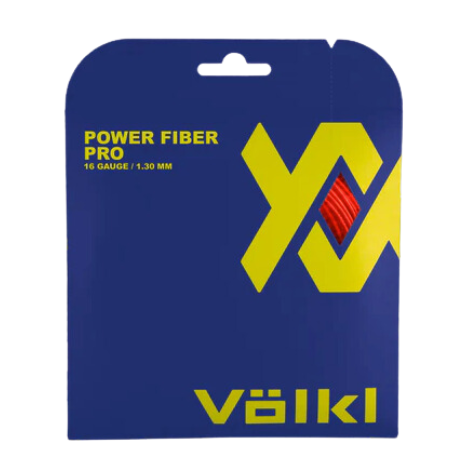V563-TSVPFPL16-150261-00 Volkl Power Fiber Pro- Lava 16g/1.30mm Tennis String - 12 M Set - Image 1