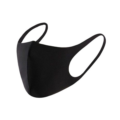 V563-UPWR-FACEMASK_BLACK-205153-00 SUMMER Reusable Breathable Face Mask Mouth Mask Anti Dust Haze Protective in Black - Image 1