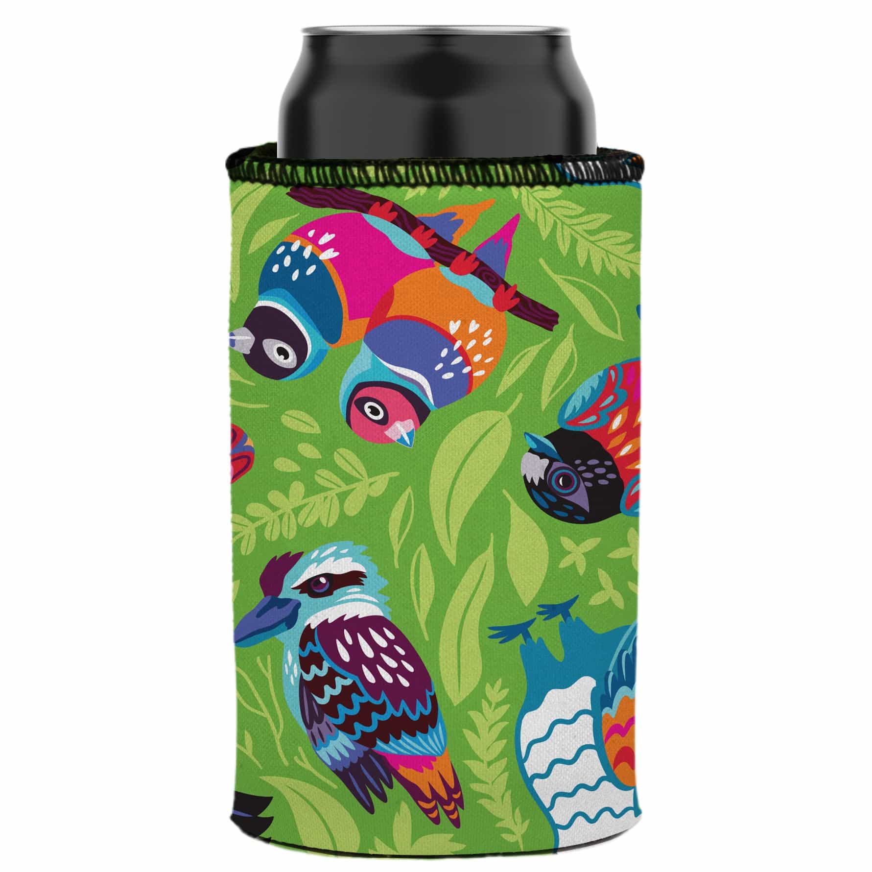 V570-ST-2023-A-202503260851-00 Aussie Birds III Stubby Cooler - Standard - Image 1