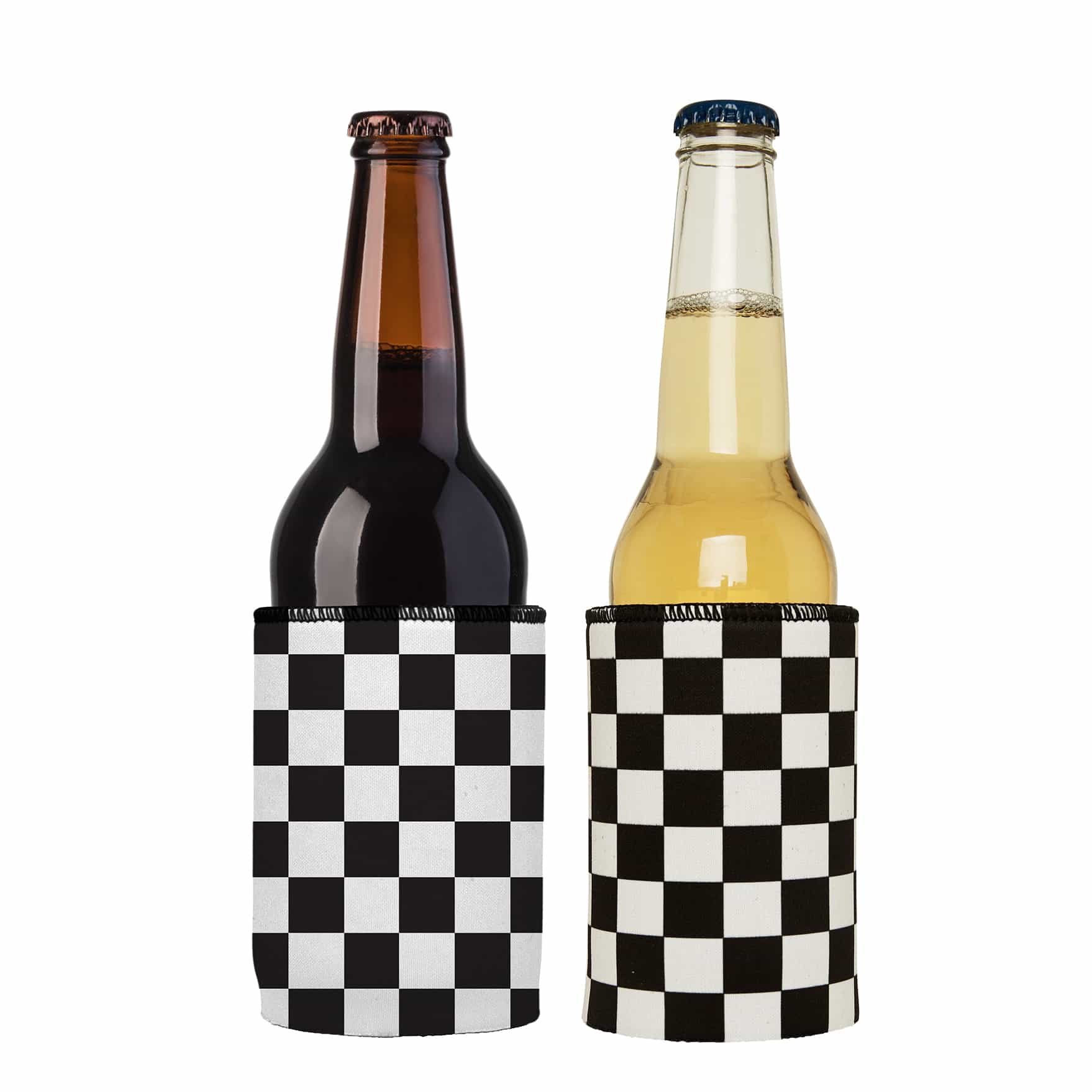 V570-ST-2943-A-2-202503260906-00 Small Checkerboard Stubby Cooler 2-Pack - Standard - Image 1