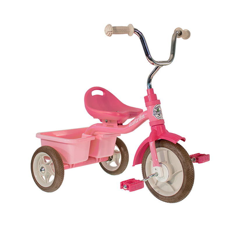 V572-1021TRA992680-202503261206-00 Italtrike 10" Transporter Trike - Rose Garden Pink - Image 1