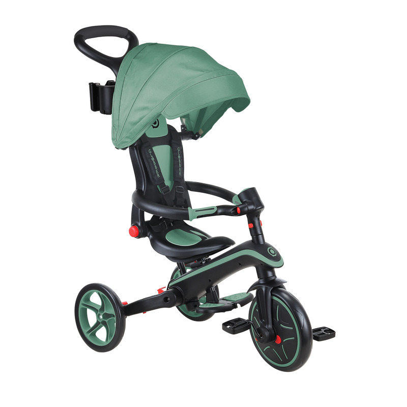 V572-732-104-2-AUS-202503280125-00 Globber EXPLORER Trike 4in1 FOLDABLE - Olive - Image 1