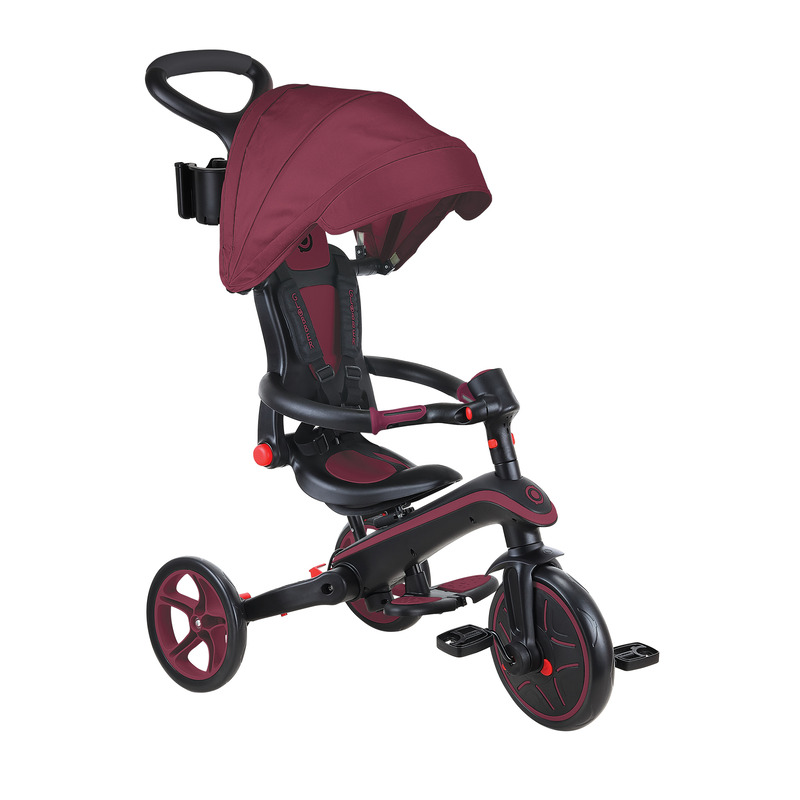 V572-732-202-2-AUS-202503280125-00 Globber EXPLORER Trike 4in1 FOLDABLE - Burgundy - Image 1