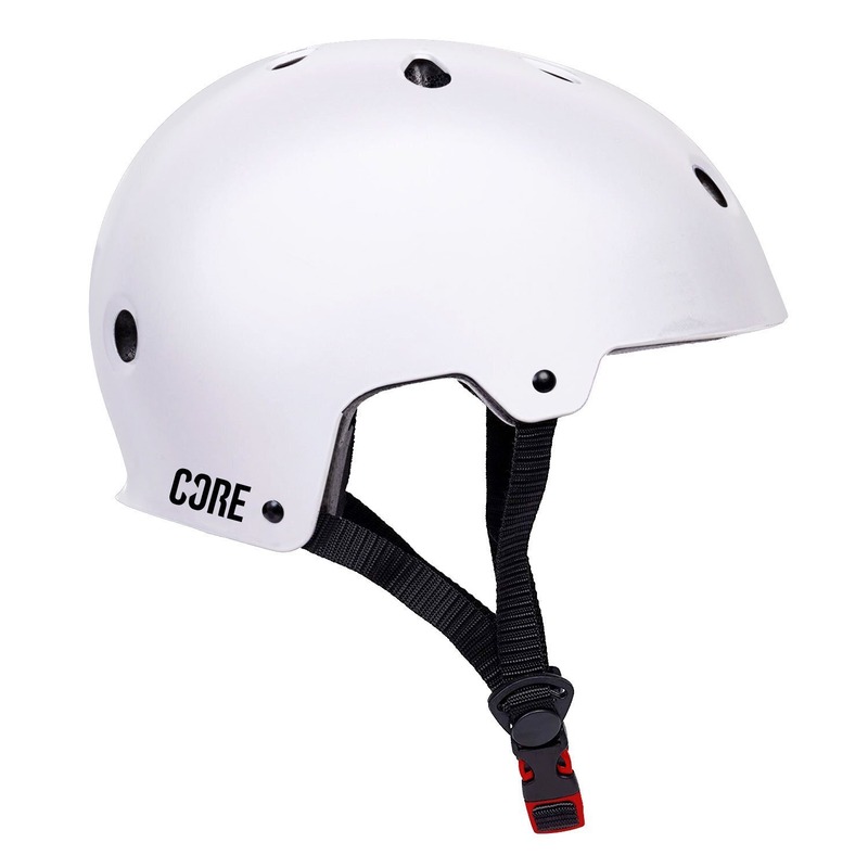 V572-COR-BASH-WHI-SM-202503282116-00 Core CORE Action Sports Helmet - White - S/M - Image 1