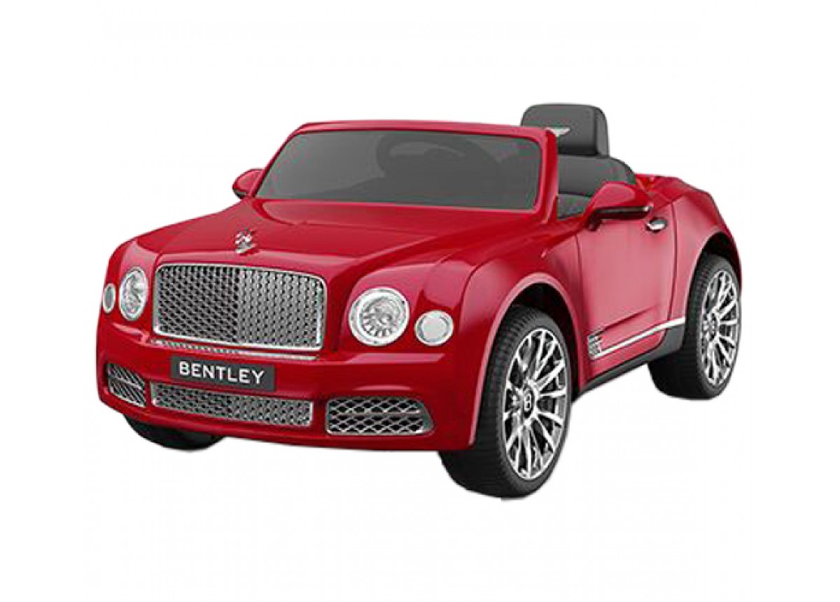 V572-GS-8010278R-RED-151005-00 Bentley Mulsanne Kids 12V Electric Ride On - Red - Image 1