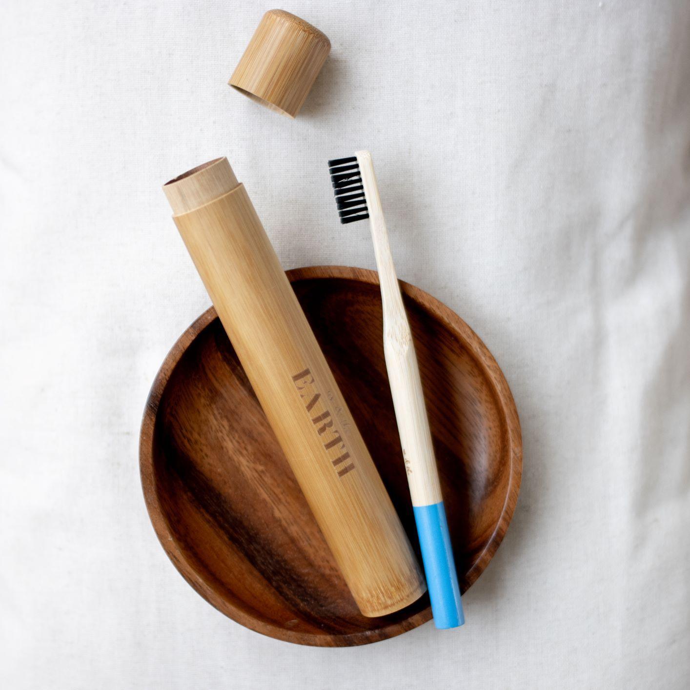 V573-BAMTC-140287-00 Eco-friendly Bamboo Toothbrush Travel Case - Image 1