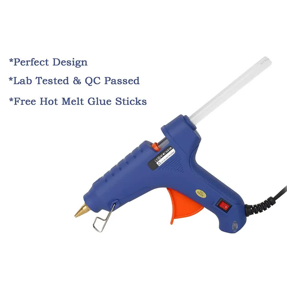 V580-2XHL-E20W-217178-00 10 X HOT MELT GLUE GUN TRIGGER ADHESIVE WITH STICKS REPAIR KIT FOR USE - Image 1