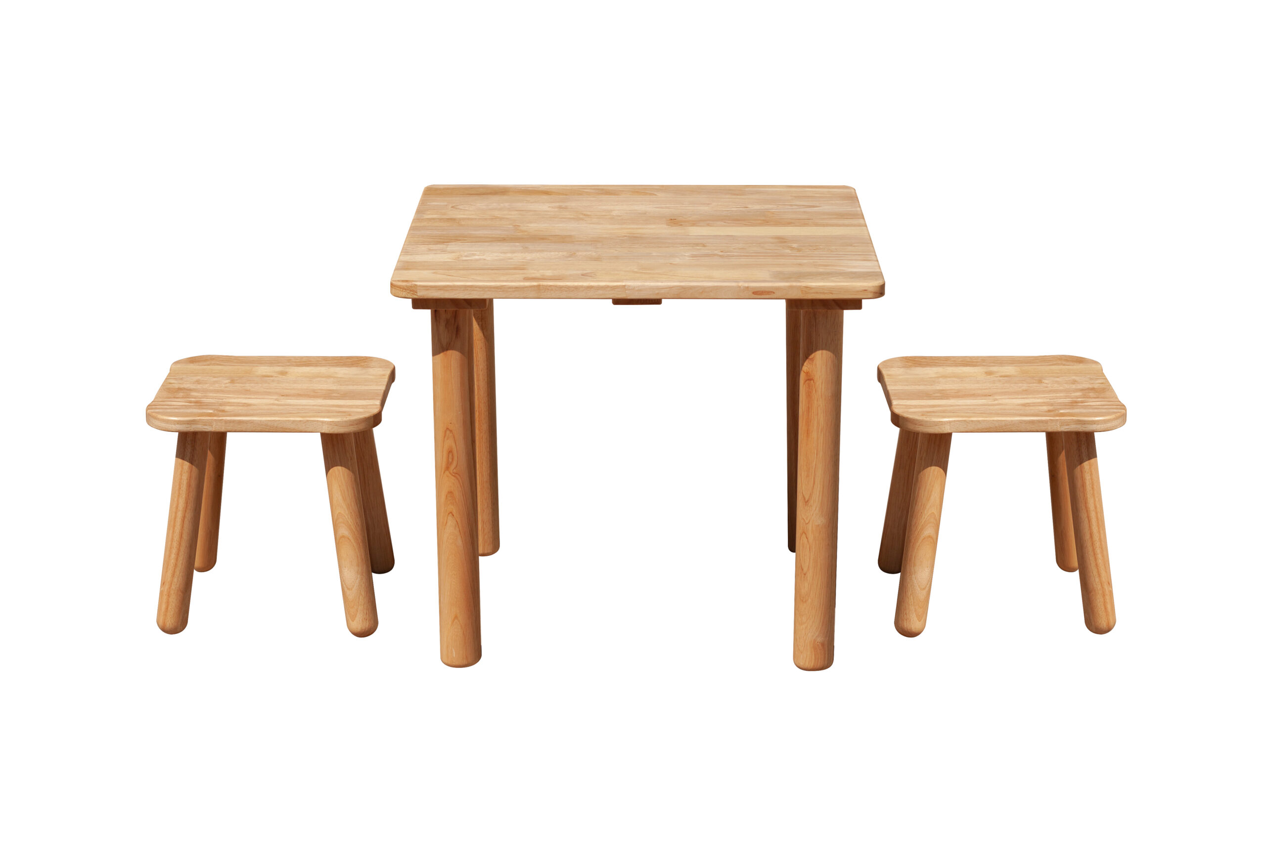 V59-1050-202505160945-00 Classic Square table and 2 stools - Image 1