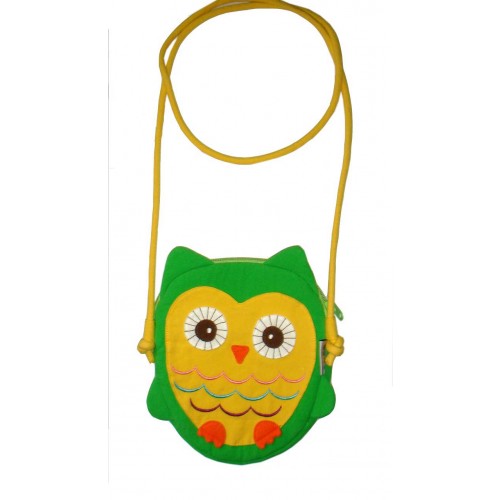 V59-316-Green-01_2 Hootie Owl Hand Bag Green - Image 1