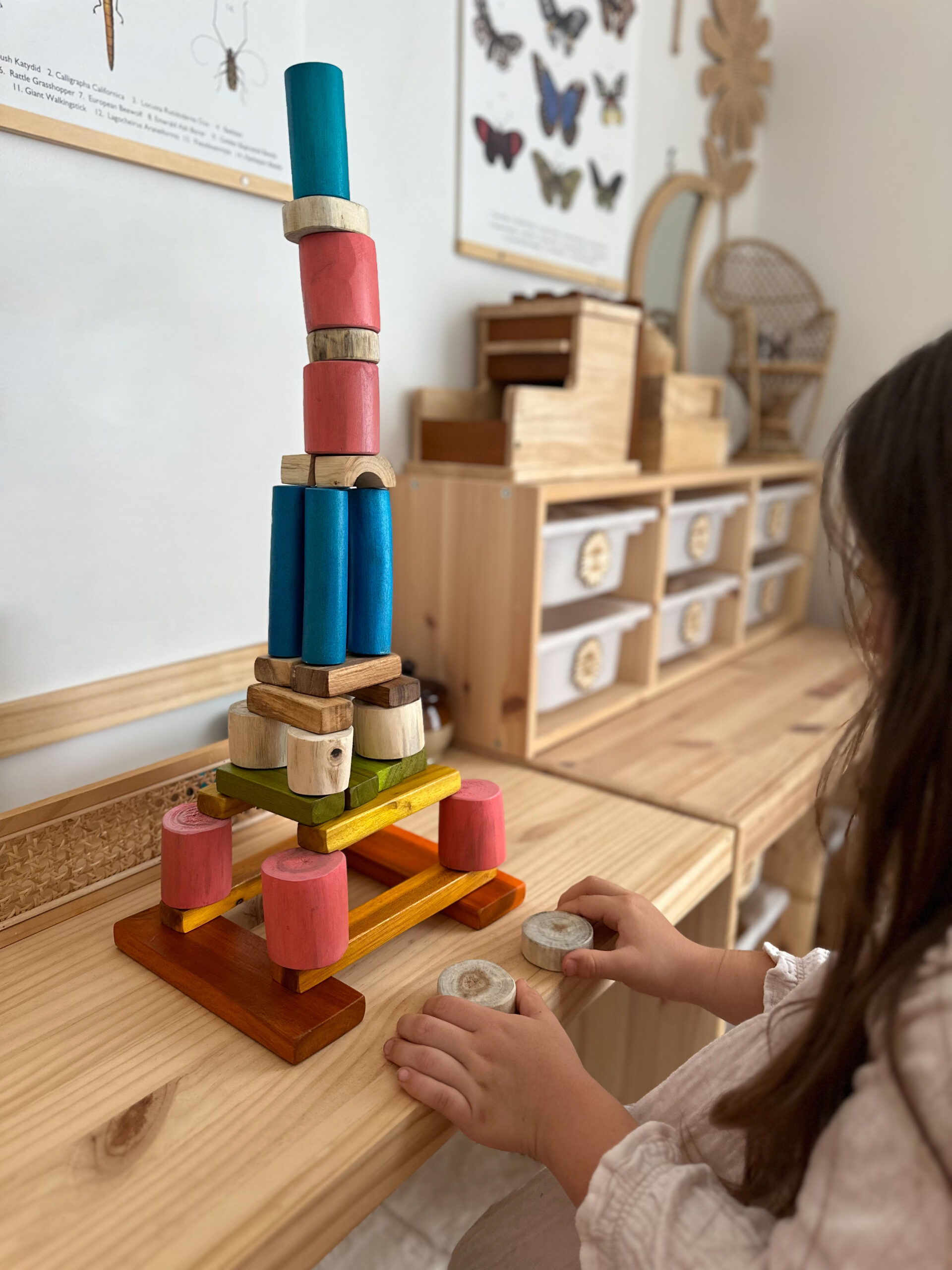 V59-469-202503201036-00 Colorful Tree Blocks 42 PCS - Image 1