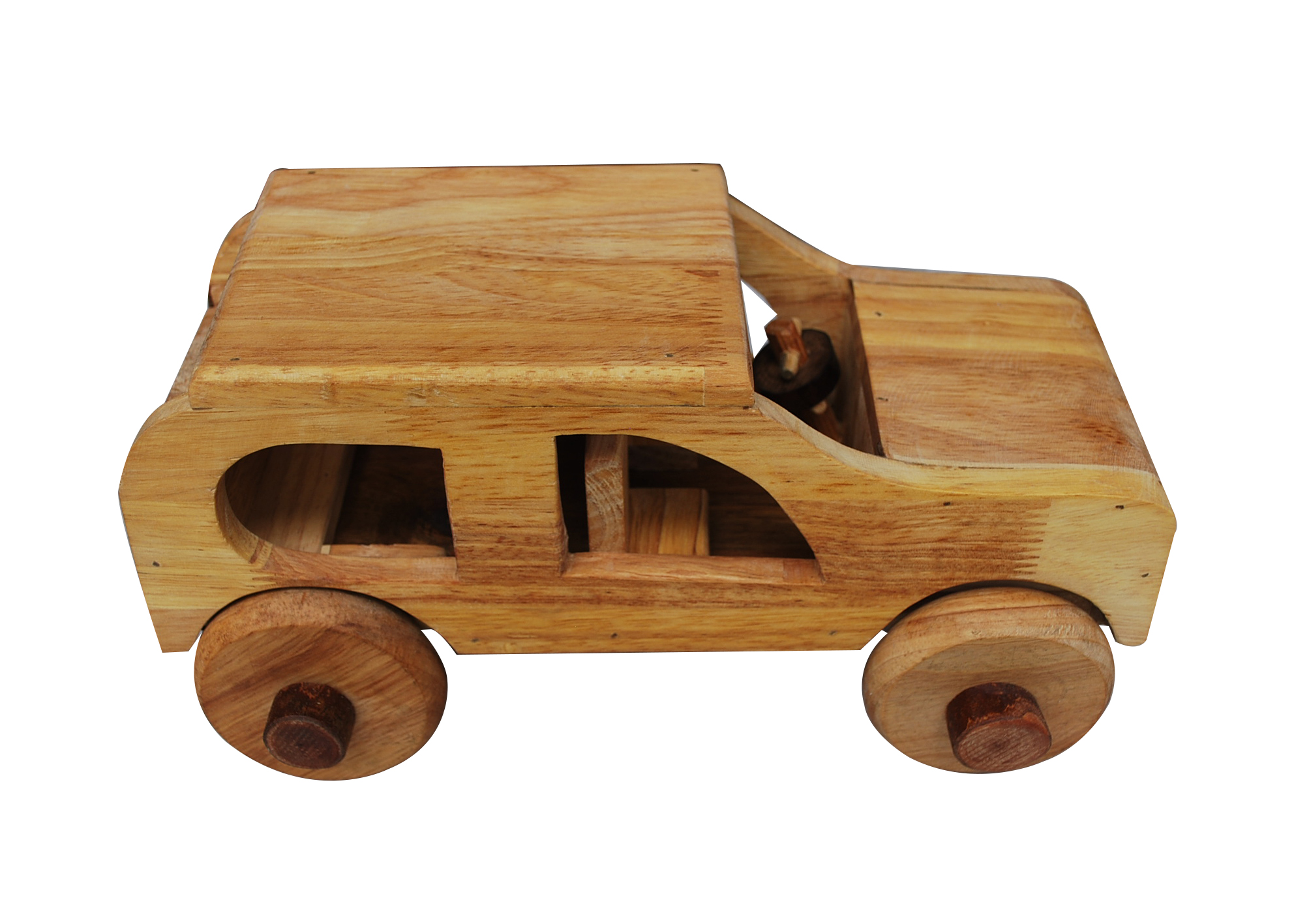 V59-608-01_4 Natural Wooden Car - Image 1