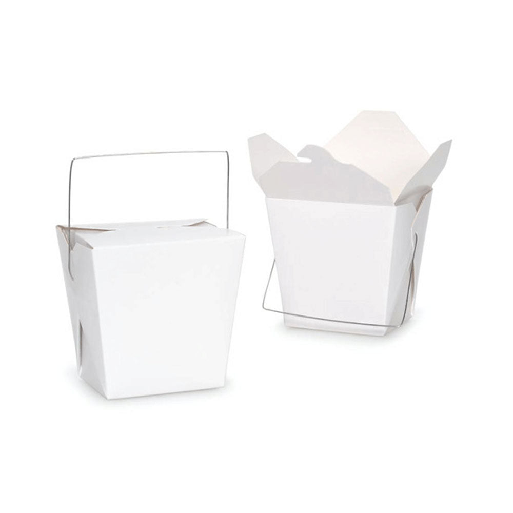 V610-26OZ-100-218965-00 Bulk Packs 100 x 780ML/26oz White Noodle Box With Metal Handle - Image 1