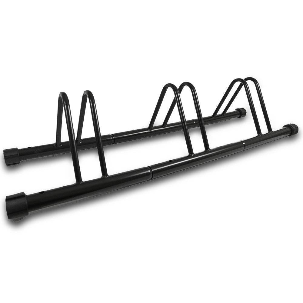 V610-3BIKERACK-219065-00 1 - 3 Bike Floor Parking Park Organize Holder Rack Storage Stand Bicycle Cycling - Image 1