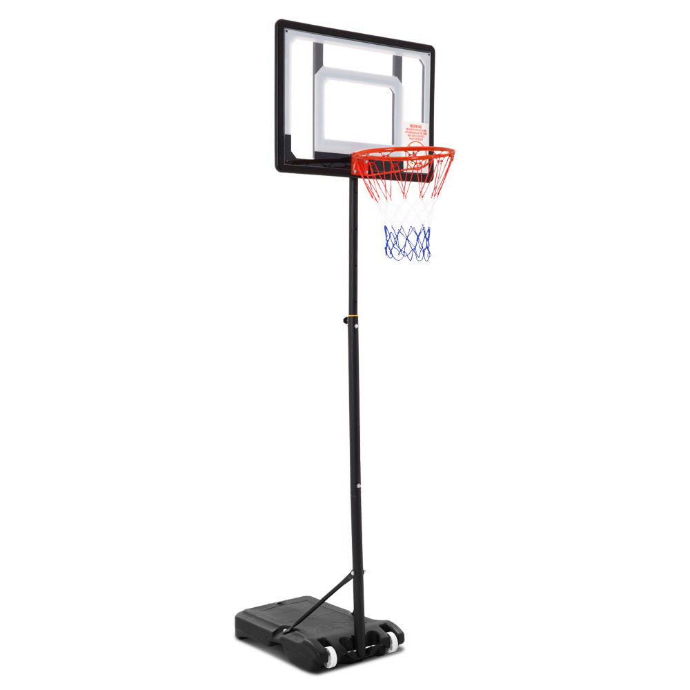V610-BAS-018C-TH-218979-00 Adjustable Portable Height Kids Basketball Stand System Net Rim Ring Hoop Set - Image 1