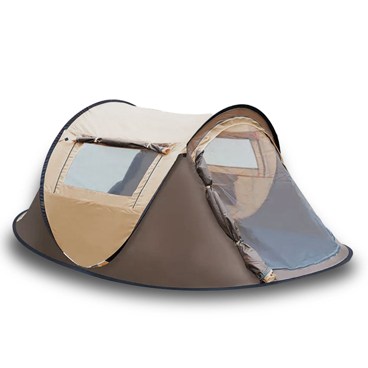 V610-TENT-2P-POP-BRO-218815-00 Waterproof Instant Up Beach Camping Tent 3 Person Pop up Tents Family Hiking Dome - Image 1