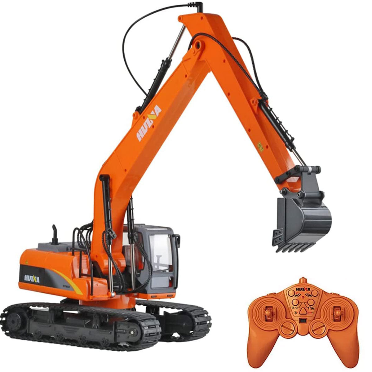 V610-TOY-HN-1551-218906-00 HUINA 1/14 15CH RC Alloy Long Arm Excavator Construction Engineering Vehicle Toy - Image 1