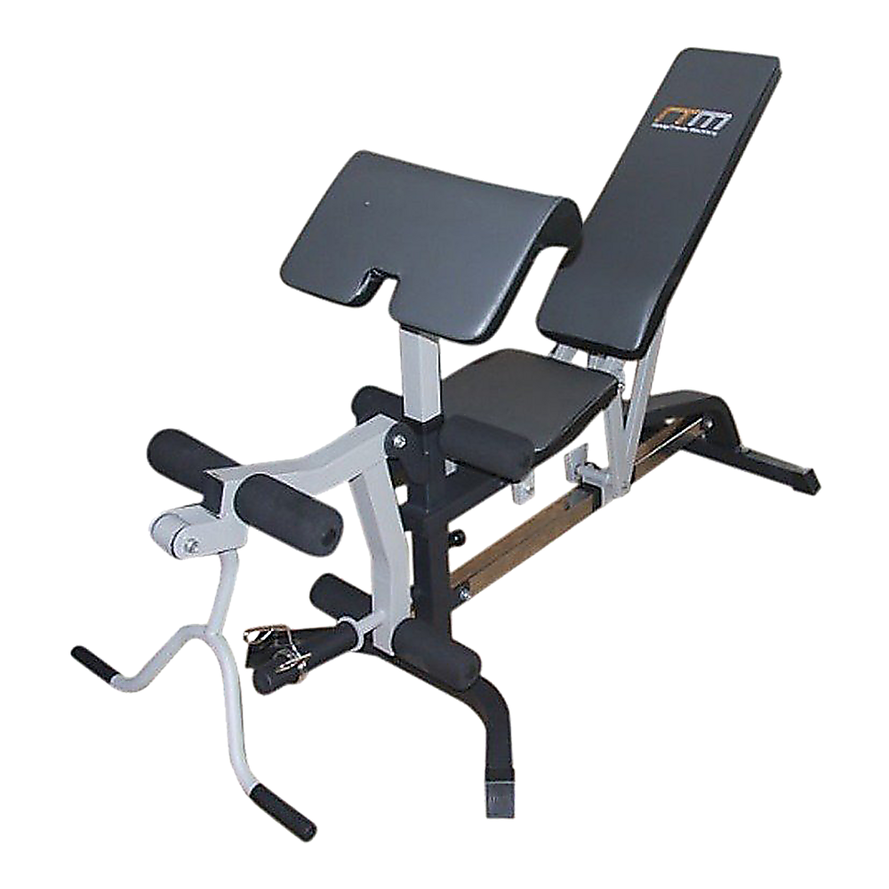 V63-766645-8761-00 FID Flat Incline Decline Bench Press w/ Leg Extension - Image 1