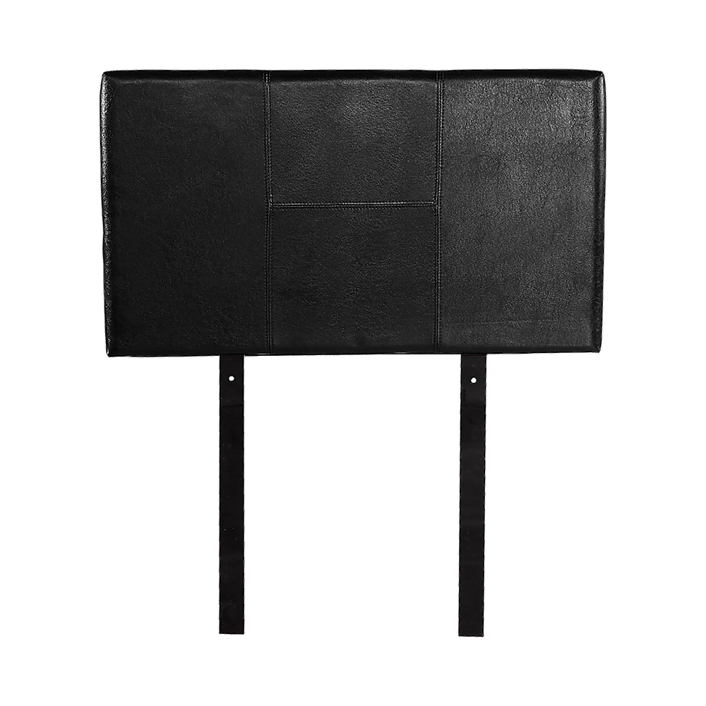 V63-768065-8798-00 PU Leather Single Bed Headboard Bedhead - Black - Image 1