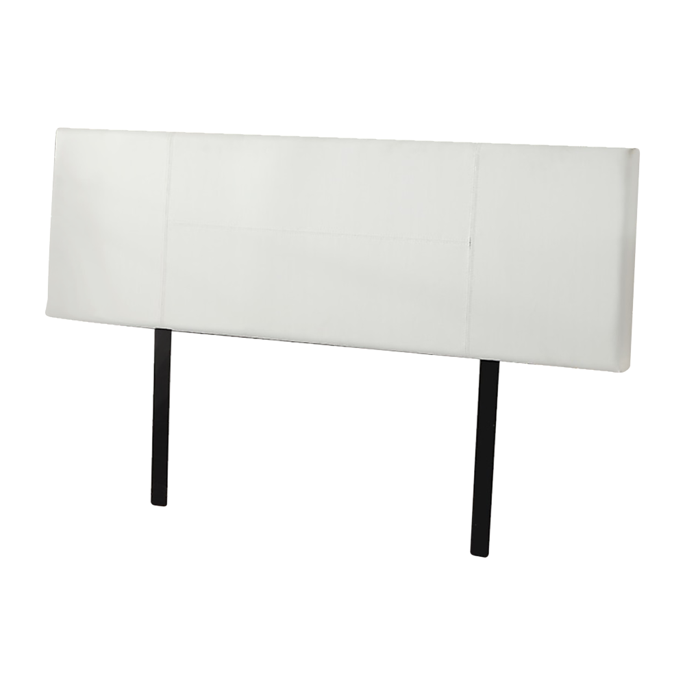 V63-768175-8809-00 PU Leather King Bed Headboard Bedhead - White - Image 1