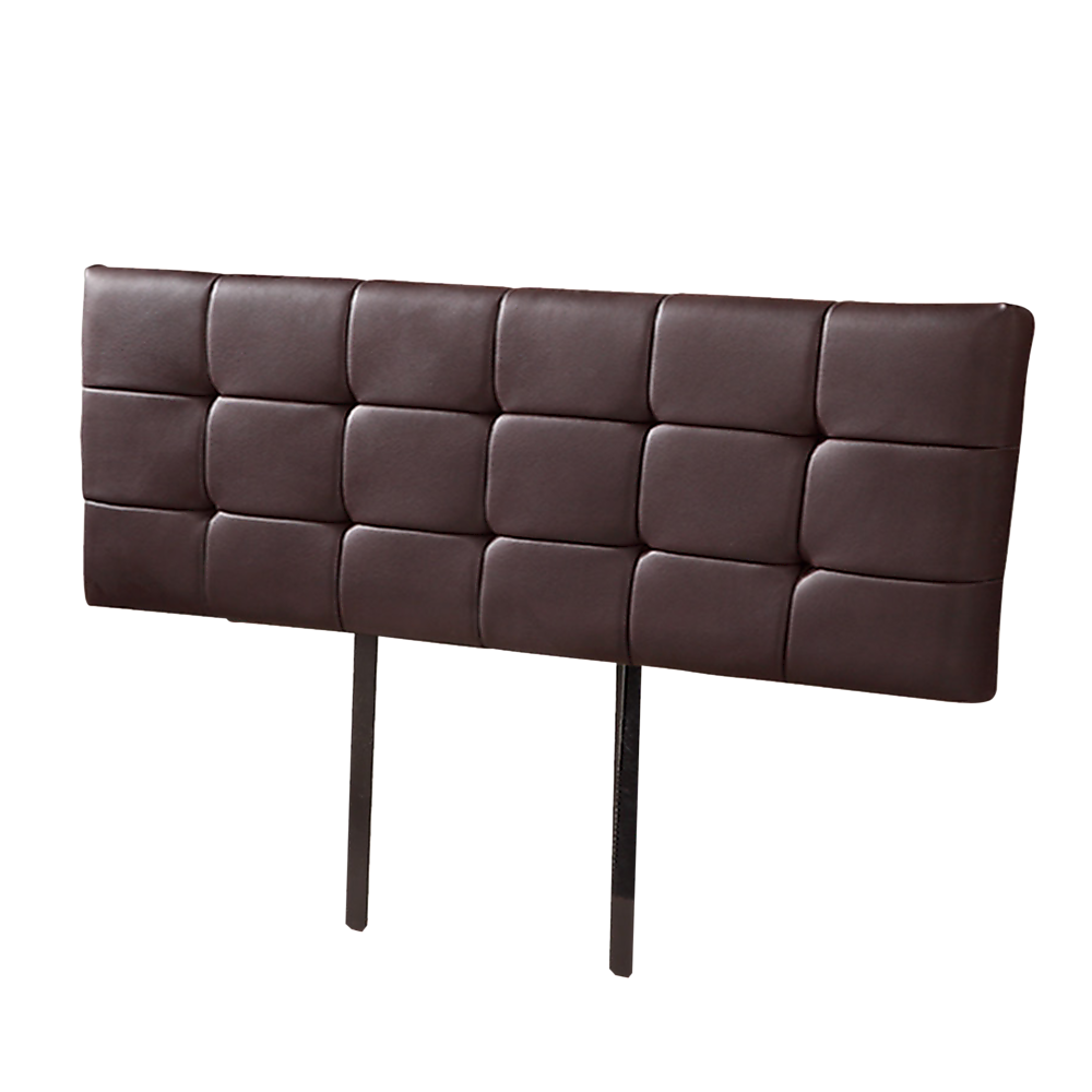 V63-768285-8820-00 PU Leather King Bed Deluxe Headboard Bedhead - Brown - Image 1
