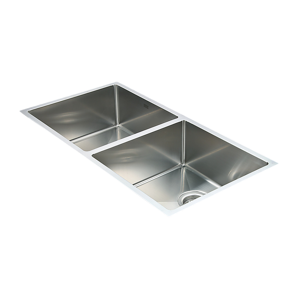 V63-770025-8853-00 865x440mm Handmade Stainless Steel Undermount / Topmount Kitchen Sink with Waste - Image 1