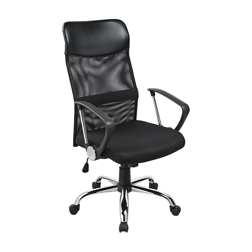 V63-771905-8889-01 Ergonomic Mesh PU Leather Office Chair - Image 1
