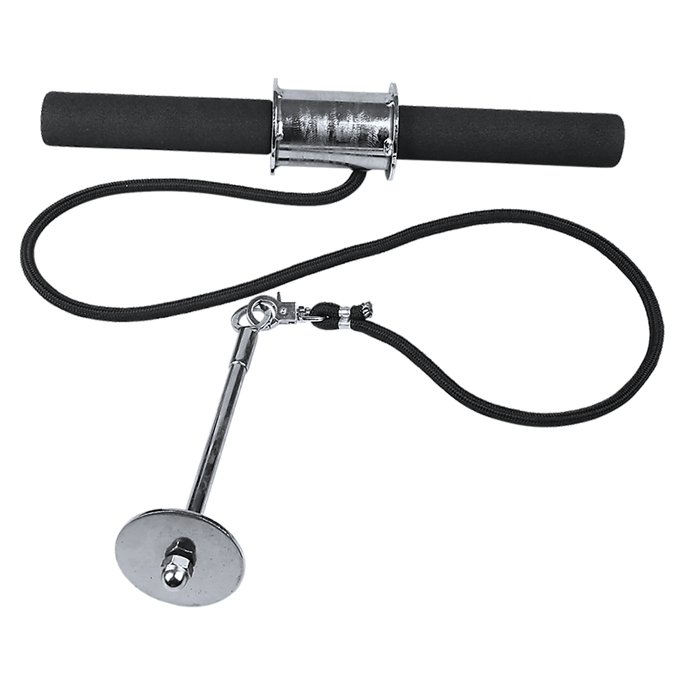 V63-799347-9182-00 Forearm Wrist Grip Strength Roller Exercise Bar Home Gym Training - Image 1