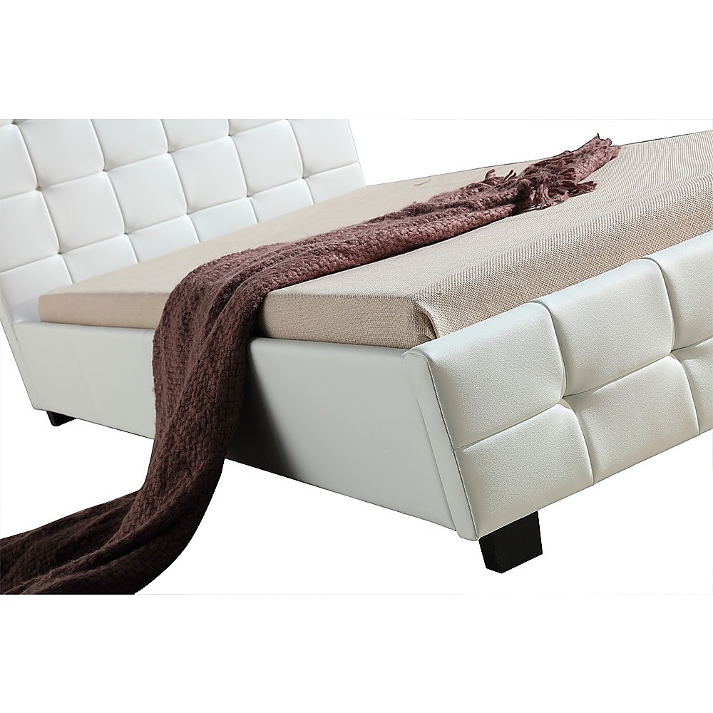 V63-819253-58536fea4612a.1000x1000-00 King Single PU Leather Deluxe Bed Frame White - Image 1