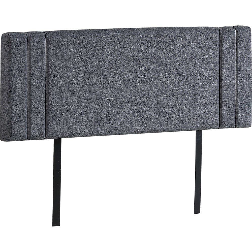 V63-821603-5d8877eaebcc6.1000x1000-00 Linen Fabric Queen Bed Deluxe Headboard Bedhead - Grey - Image 1