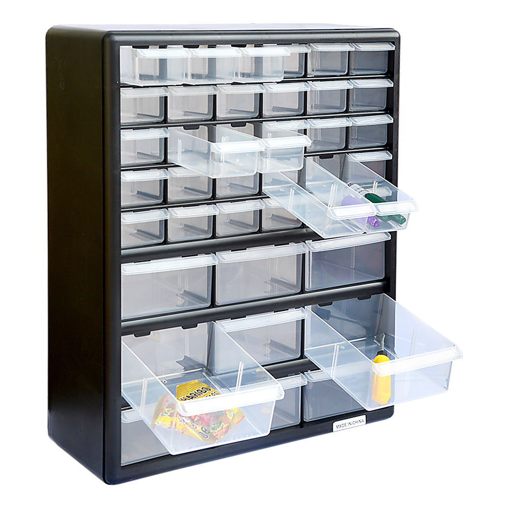 V63-821751-12586-00 Storage Cabinet Drawers 39 Plastic Tool Box Containers Organiser Cupboard - Image 1